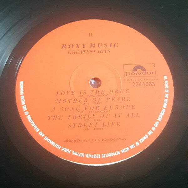 Roxy Music - Greatest Hits (LP) - Discogs image 4