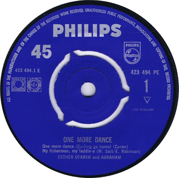 Esther & Abi Ofarim - One More Dance (7") - Discogs image 4