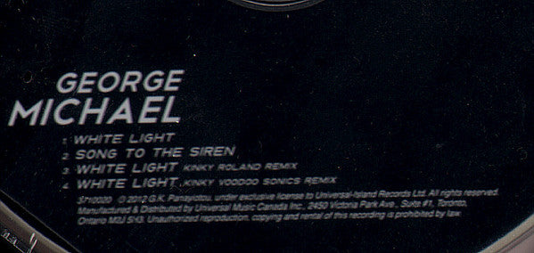 George Michael - White Light (CD) - Discogs image 5