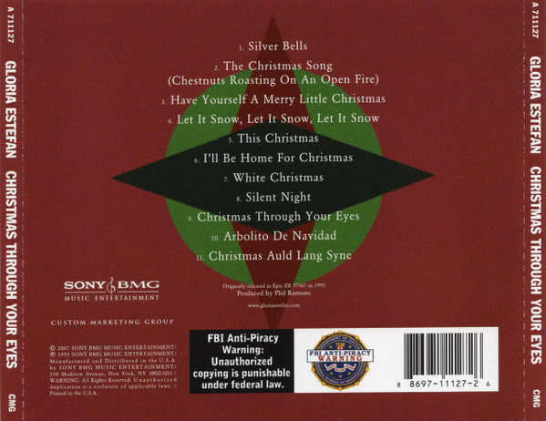 Gloria Estefan - Christmas Through Your Eyes (CD) - Discogs image 2