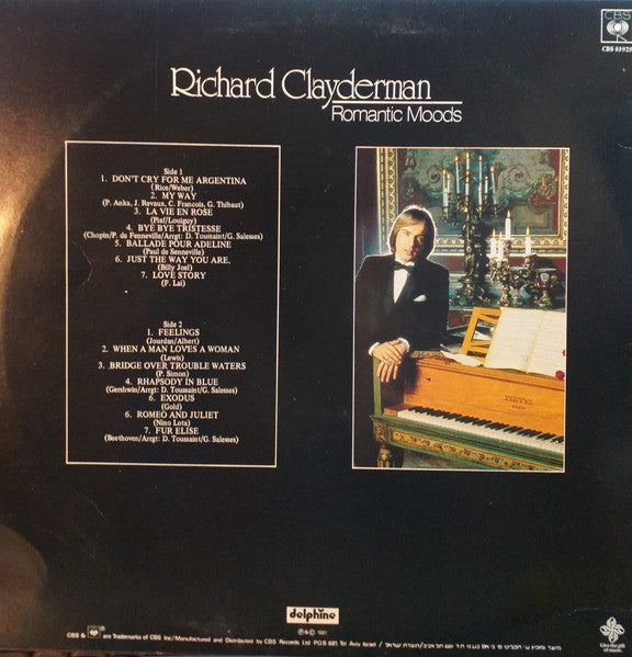 Richard Clayderman - Romantic Moods (LP) - Discogs image 2