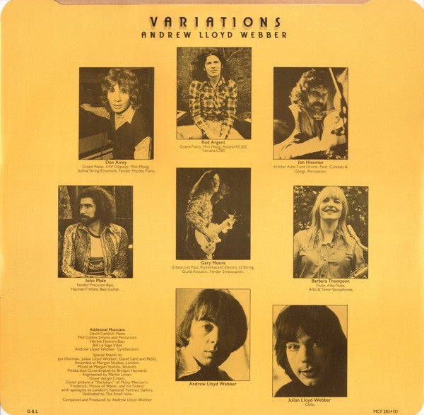 Andrew Lloyd Webber - Variations (LP) - Discogs image 6