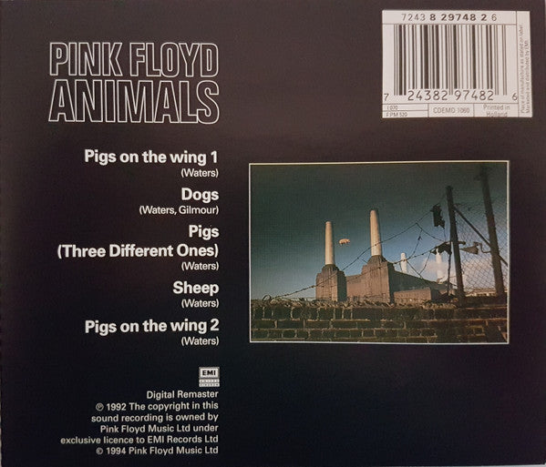 Pink Floyd - Animals (CD) - Discogs image 2