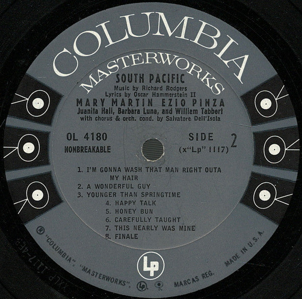 Mary Martin, Ezio Pinza, Rodgers & Hammerstein With "South Pacific" Original Broadway Cast - South Pacific (LP) - Discogs image 6