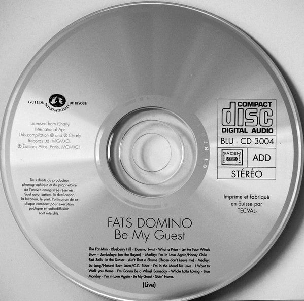 Fats Domino - Be My Guest (CD) - Discogs image 3