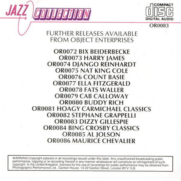 Dizzy Gillespie - Lady Be Good (CD) - Discogs image 5