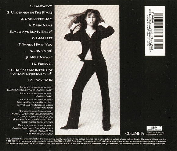Mariah Carey - Daydream (CD) - Discogs image 3