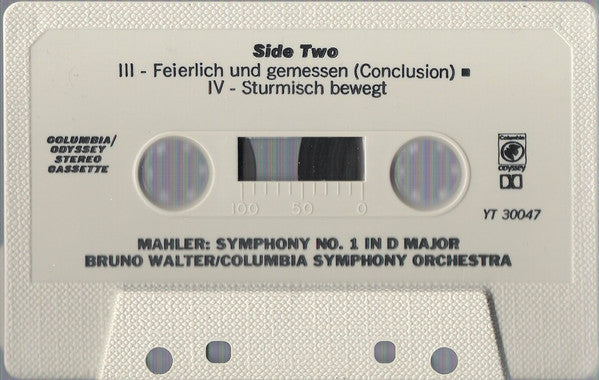 Bruno Walter Conducting Columbia Symphony Orchestra, Gustav Mahler - Symphony No. 1 In D Major ("The Titan") (Cassette) - Discogs image 5