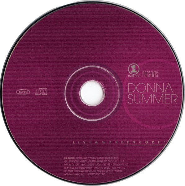Donna Summer - VH1 Presents Live & More Encore! (CD) - Discogs image 2