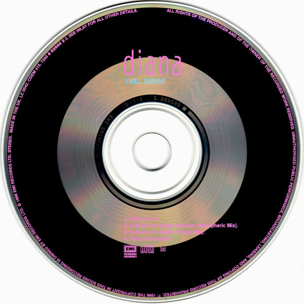 Diana Ross - I Will Survive (CD) - Discogs image 4