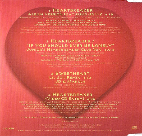 Mariah Carey - Heartbreaker (CD) - Discogs image 3