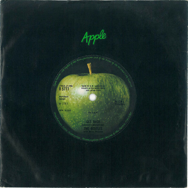 Beatles, The With Billy Preston - Get Back (7") - Discogs image 3