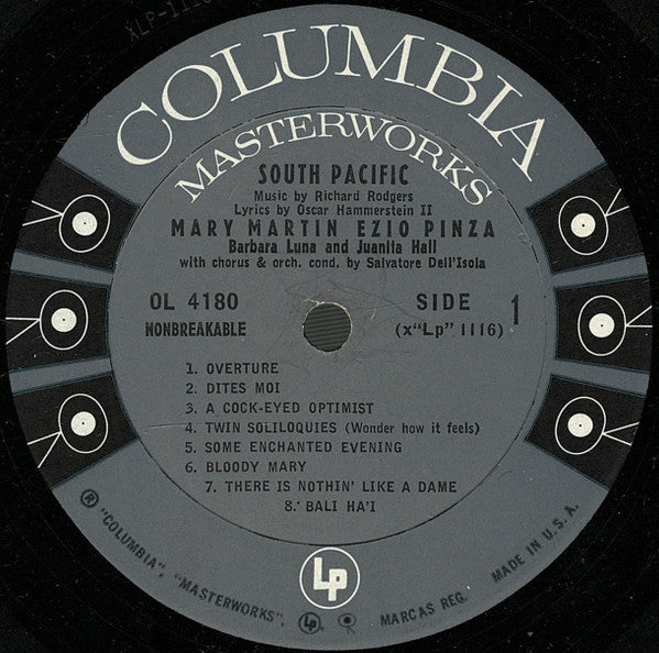Mary Martin, Ezio Pinza, Rodgers & Hammerstein With "South Pacific" Original Broadway Cast - South Pacific (LP) - Discogs image 5