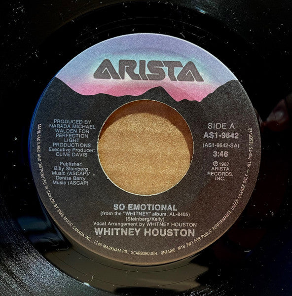 Whitney Houston - So Emotional (7") - Discogs image 3