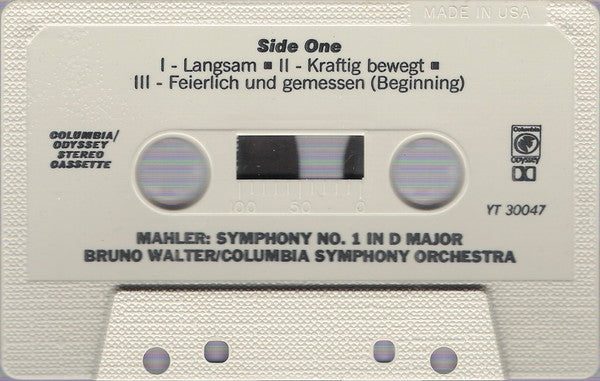 Bruno Walter Conducting Columbia Symphony Orchestra, Gustav Mahler - Symphony No. 1 In D Major ("The Titan") (Cassette) - Discogs image 4