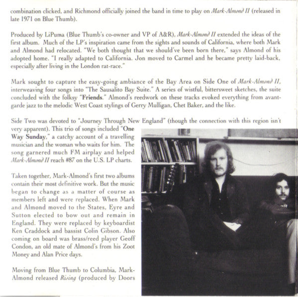 Mark-Almond - The Best Of Mark-Almond (CD) - Discogs image 6
