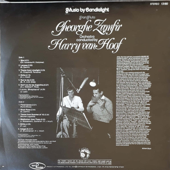 Gheorghe Zamfir Pan Flute | Orchestra Conducted By Harry van Hoof - Music By Candlelight (LP) - Discogs image 2