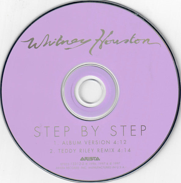 Whitney Houston - Step By Step (CD) - Discogs image 3