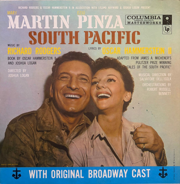 Mary Martin, Ezio Pinza, Rodgers & Hammerstein With "South Pacific" Original Broadway Cast - South Pacific (LP)