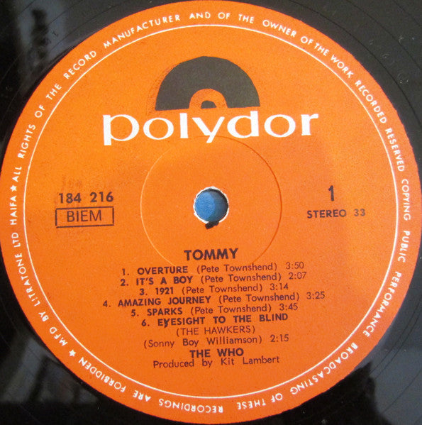 Who, The - Tommy (2xLP) - Discogs image 5