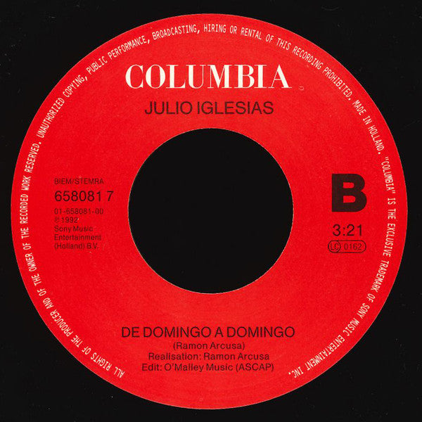 Julio Iglesias - Mendiant D'Amour (7") - Discogs image 4