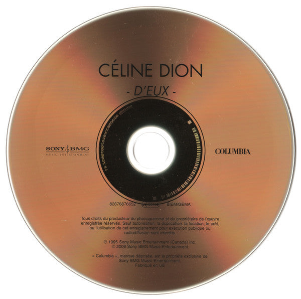 Céline Dion - D'eux (CD) - Discogs image 4