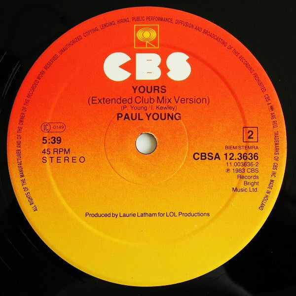 Come Back And Stay / Yours (Extended Club Mix Versions) - Discogs image 4