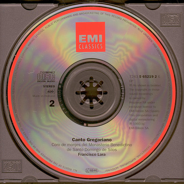 Coro De Monjes Del Monasterio De Santo Domingo De Silos - Canto Gregoriano (2xCD) - Discogs image 5