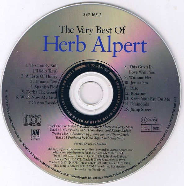 Herb Alpert - The Very Best Of (CD) - Discogs image 3