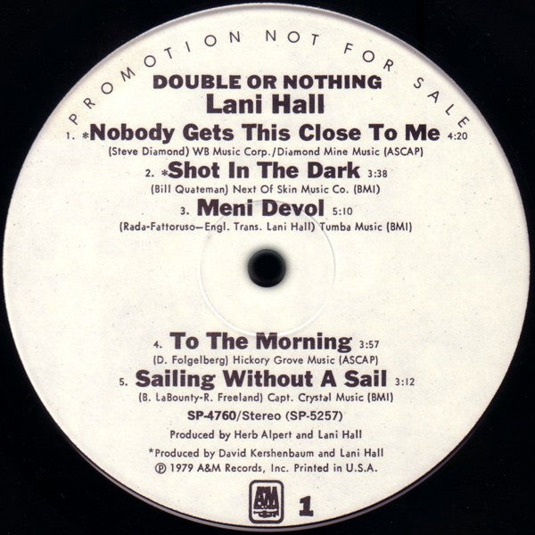 Lani Hall - Double Or Nothing (LP) - Discogs image 3