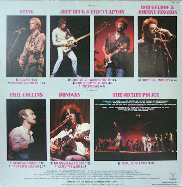 Various - The Secret Policeman's Other Ball (The Music) (LP) - Discogs image 2