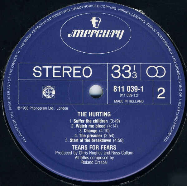 Tears For Fears - The Hurting (LP) - Discogs image 4