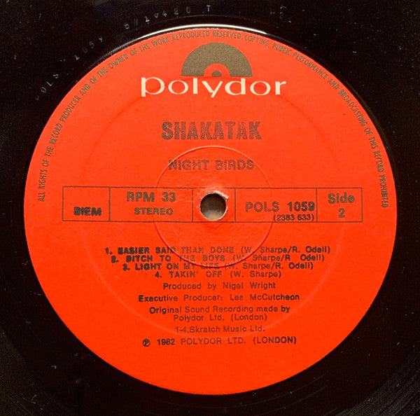 Shakatak - Night Birds (LP) - Discogs image 4