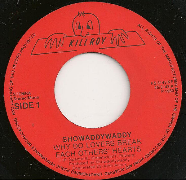 Showaddywaddy - Why Do Lovers Break Each Others Hearts / Teen Canteen (7") - Discogs image 3