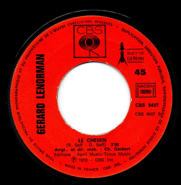 Gérard Lenorman - Les Matins D'hiver / Le Chemin (7") - Discogs image 4