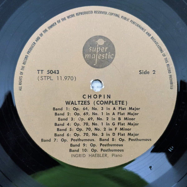 Frédéric Chopin - Ingrid Haebler - Waltzes (Complete) (LP) - Discogs image 4
