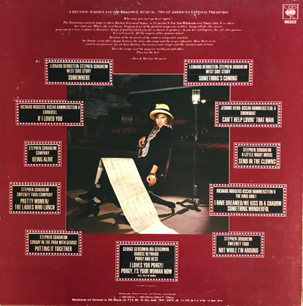 Barbra Streisand - The Broadway Album (LP) - Discogs image 2