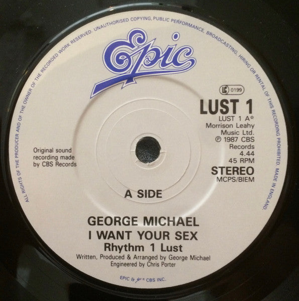 George Michael - I Want Your Sex (7") - Discogs image 3
