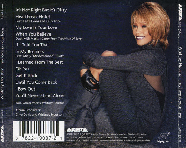 Whitney Houston - My Love Is Your Love (CD) - Discogs image 2