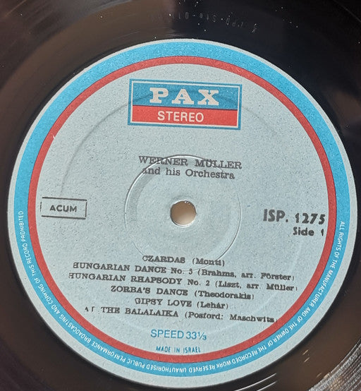 Werner Müller Und Sein Orchester - Gypsy! (LP) - Discogs image 3