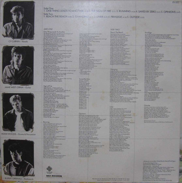 Fixx, The - Reach The Beach (LP) - Discogs image 2