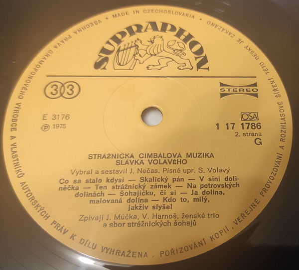 Strážnická Cimbálová Muzika Slávka Volavého - Strážnická Cimbálová Muzika Slávka Volavého (LP) - Discogs image 3