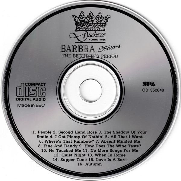 Barbra Streisand - The Beginning Period (CD) - Discogs image 3
