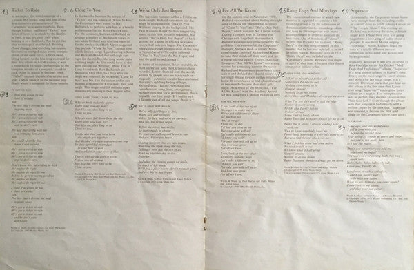 Carpenters - The Singles 1969-1973 (LP) - Discogs image 6