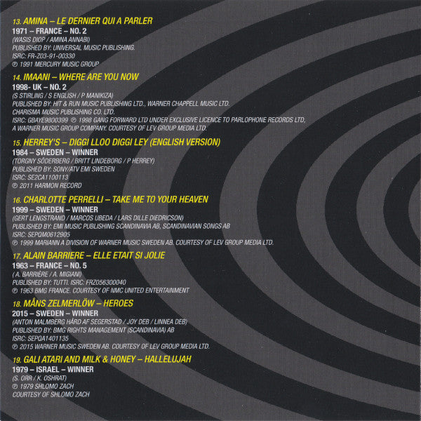 Various - Eurovision מנהרת הזמן (2xCD) - Discogs image 4