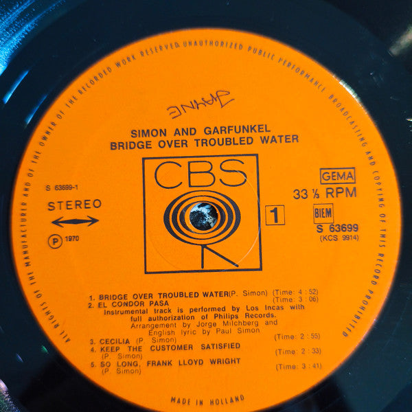 Simon & Garfunkel - Bridge Over Troubled Water (LP) - Discogs image 4