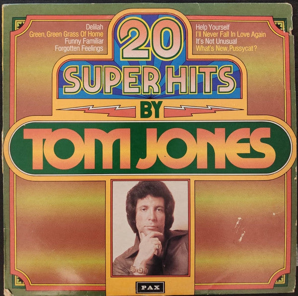 Tom Jones - 20 Super Hits By Tom Jones (LP)