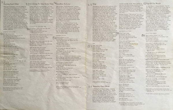 Carpenters - The Singles 1969-1973 (LP) - Discogs image 7