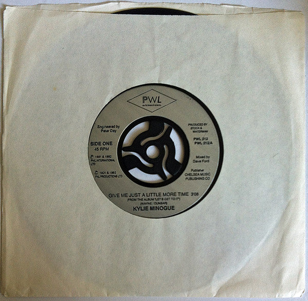 Kylie Minogue - Give Me Just A Little More Time (7") - Discogs image 6