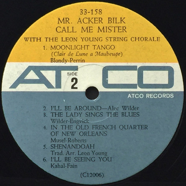 Acker Bilk With Leon Young String Chorale, The - Call Me Mister (LP) - Discogs image 4